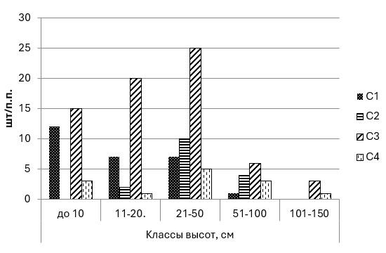 ИЗУЧЕНИЕ ПОДРОСТА В СОСНОВЫХ ЛЕСАХ КАЗАХСКОГО МЕЛКОСОПОЧНИКА